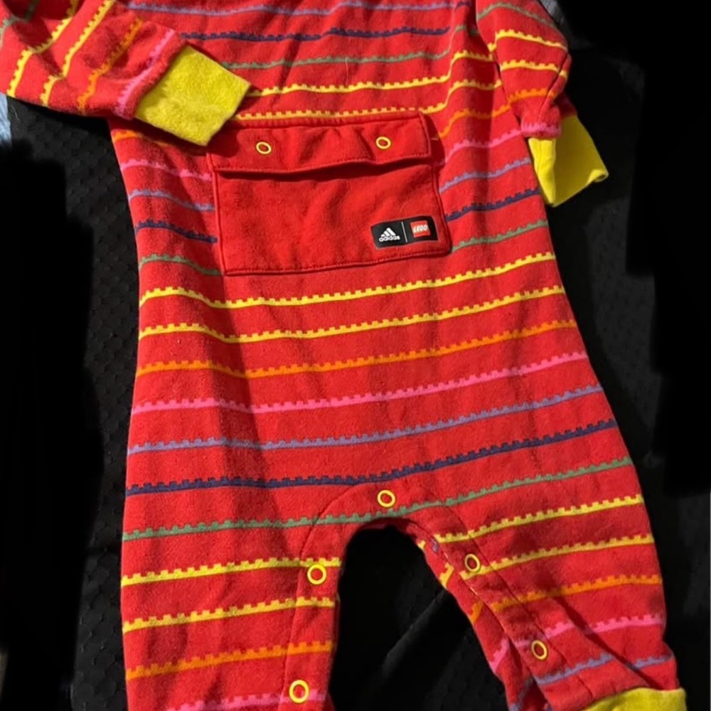 Adidas Lego baby one piece 6-9 months. Runs large.